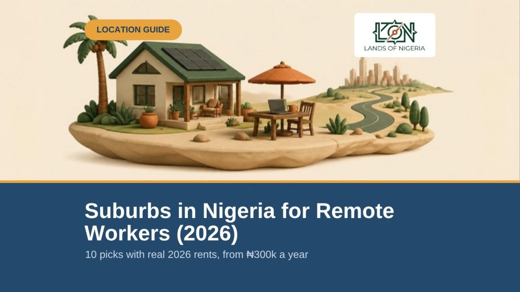 Suburbs in Nigeria for Remote Workers (2026) — Lands of Nigeria location guide cover