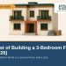 Cost of Building a 3-Bedroom Flat in Nigeria (2026) — Lands of Nigeria Cost Guide cover (AI illustration)