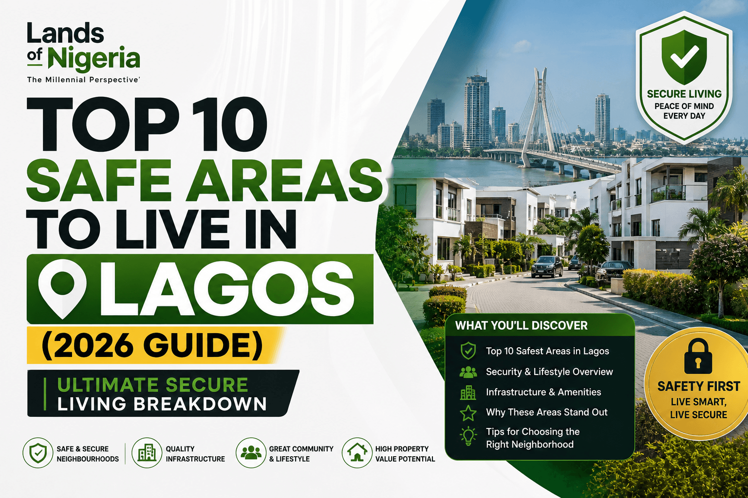Top 10 Safest Areas to Live in Lagos (2026 Guide) - Lands Of Nigeria