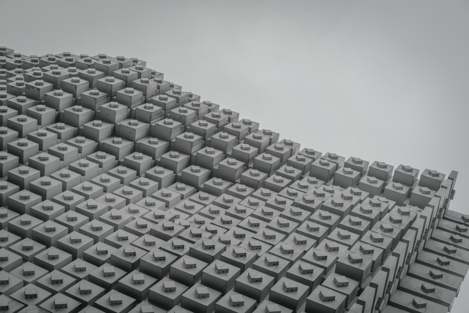 Concrete building blocks, used to estimate how many blocks build a 4-bedroom duplex in Nigeria