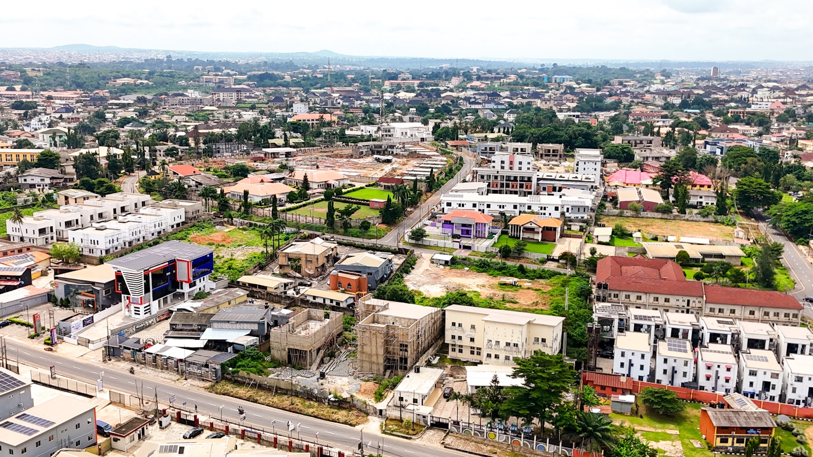 Aerial view of urban development in Ibadan, Nigeria, illustrating land as an investment