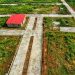 New bungalow under construction with concrete block walls at a residential estate in Ibadan, Nigeria