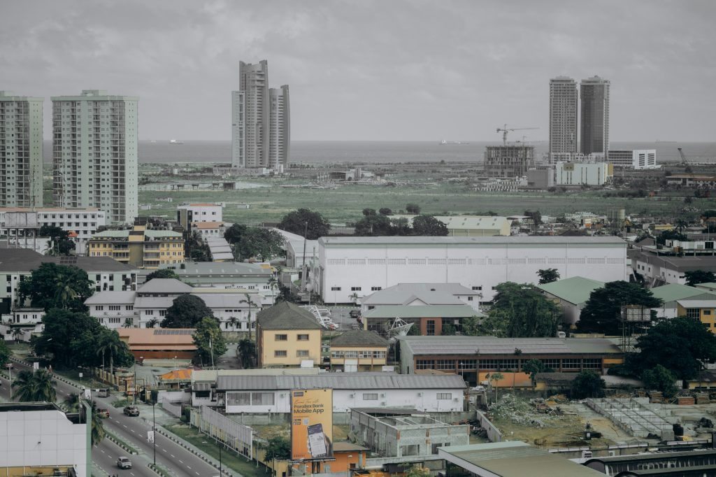 High-rise buildings across a Nigerian city skyline, illustrating the $2 trillion real estate market in 2026