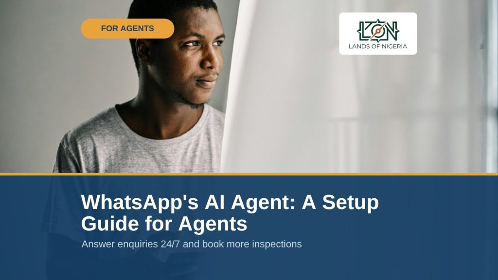 WhatsApp Business AI agent setup guide for Nigerian estate agents — Lands of Nigeria cover