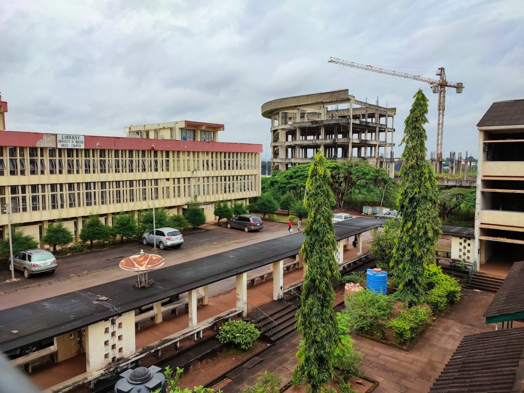A multi-storey building under construction in Nigeria, illustrating rising Lagos building-approval and regulatory costs in 2026